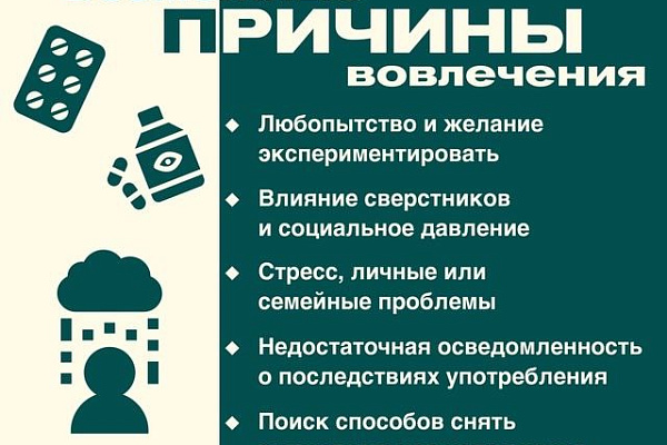 Зависимость от  веществ