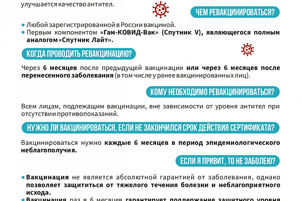 Ревакцинация  от COVID-19
