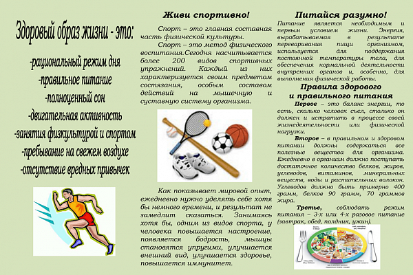 Здоровый образ жизни и вредные привычки